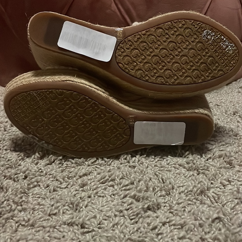 Gianni Bini Macrame Wedges Off White 8.5 - Picture 7 of 8